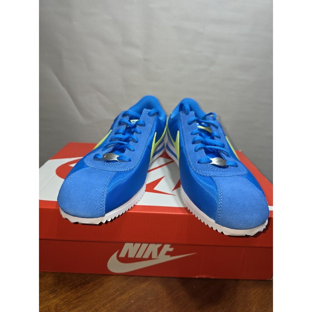 Nike Cortez Nylon Blue Lemon Twist Kids 6.5Y Womens 8 Sneakers IB7748-406 NEW - Picture 2 of 10